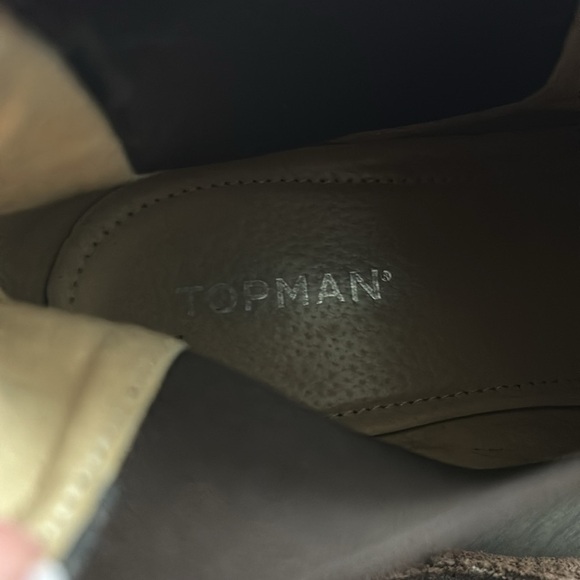 Topman Leather Distressed Brown Chelsea Boots Men’s EU Size 42 Made in Portugal - Picture 11 of 15